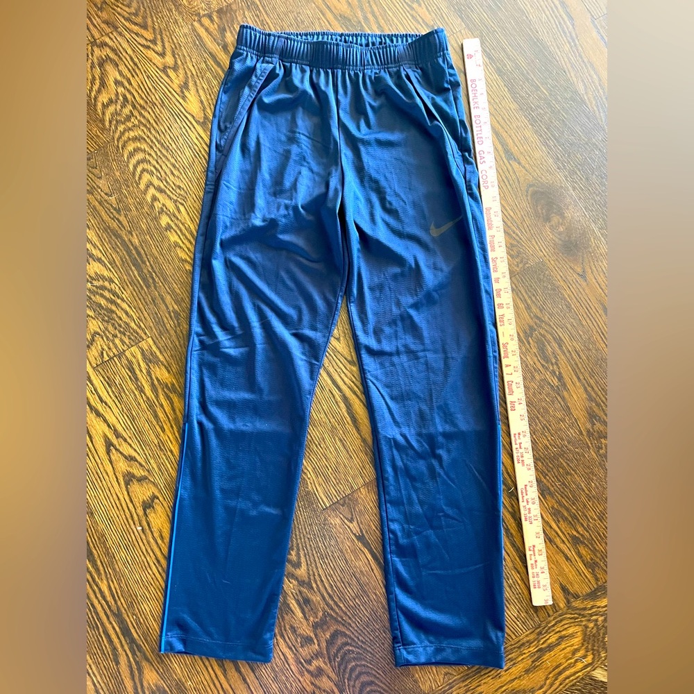 Nike men’s small Blue Athletic Pants straight leg dri-fit elastic waist